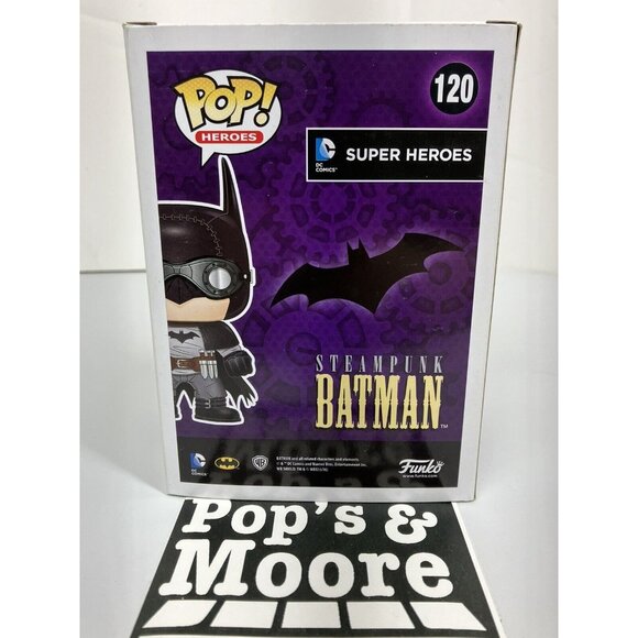 Funko Pop! Super Heros: Steampunk Batman 120 Vaulted Exclusive With Protector - Picture 4 of 15
